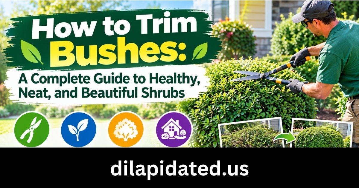How to Trim Bushes: A Complete Guide to Healthy, Neat, and Beautiful Shrubs