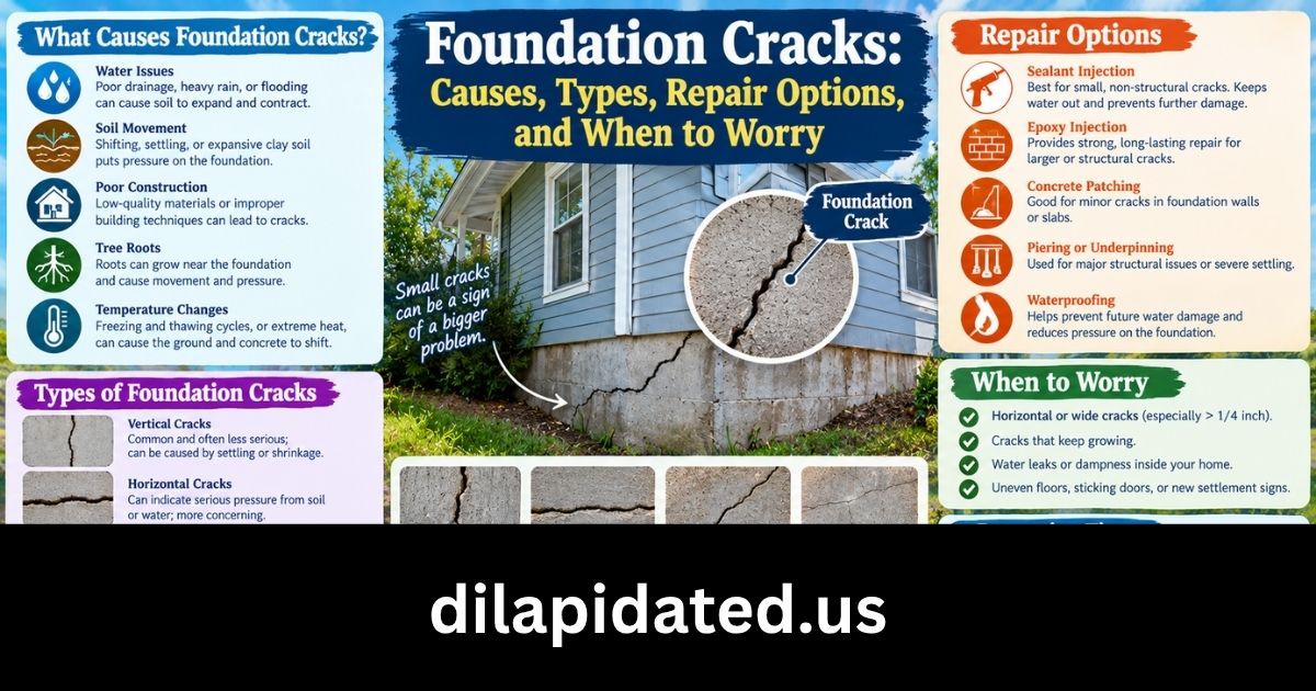 Foundation Cracks: Causes, Types, Repair Options, and When to Worry