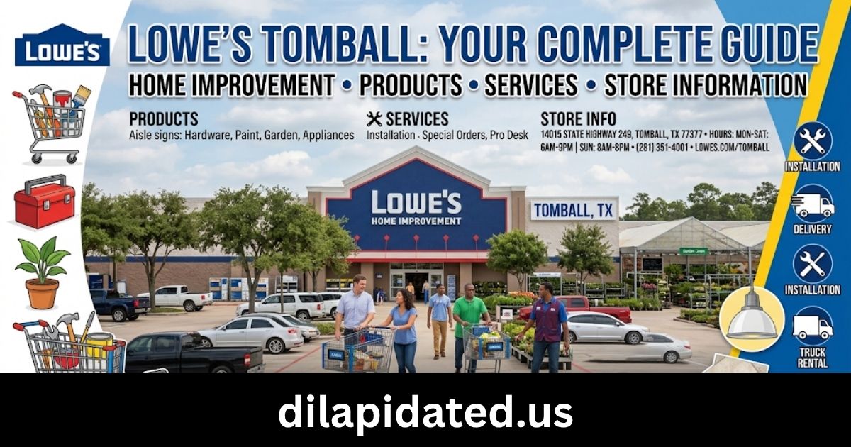 Lowes Tomball: A Complete Guide to Home Improvement, Products, Services, and Store Information