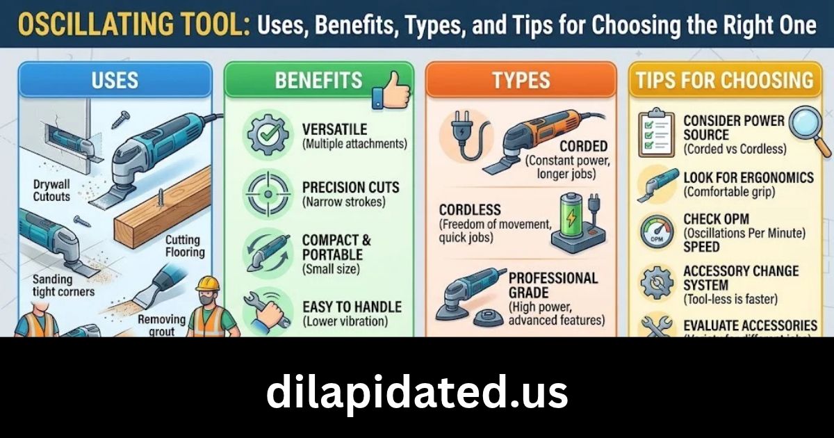 Oscillating Tool: Uses, Benefits, Types, and Tips for Choosing the Right One