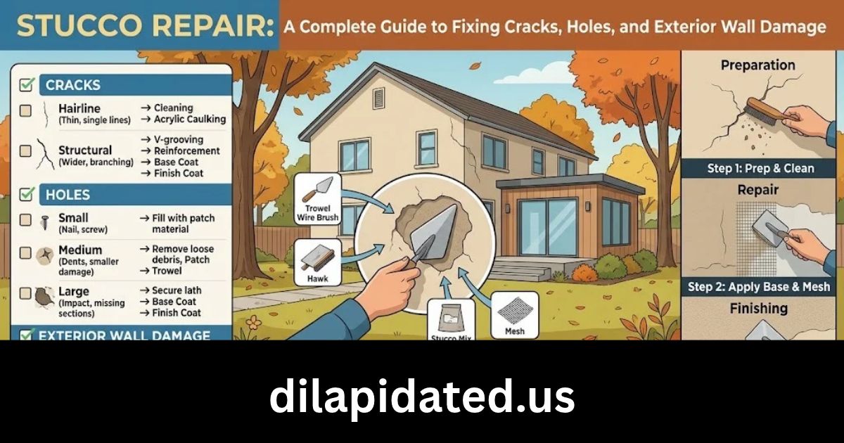 Stucco Repair: A Complete Guide to Fixing Cracks, Holes, and Exterior Wall Damage