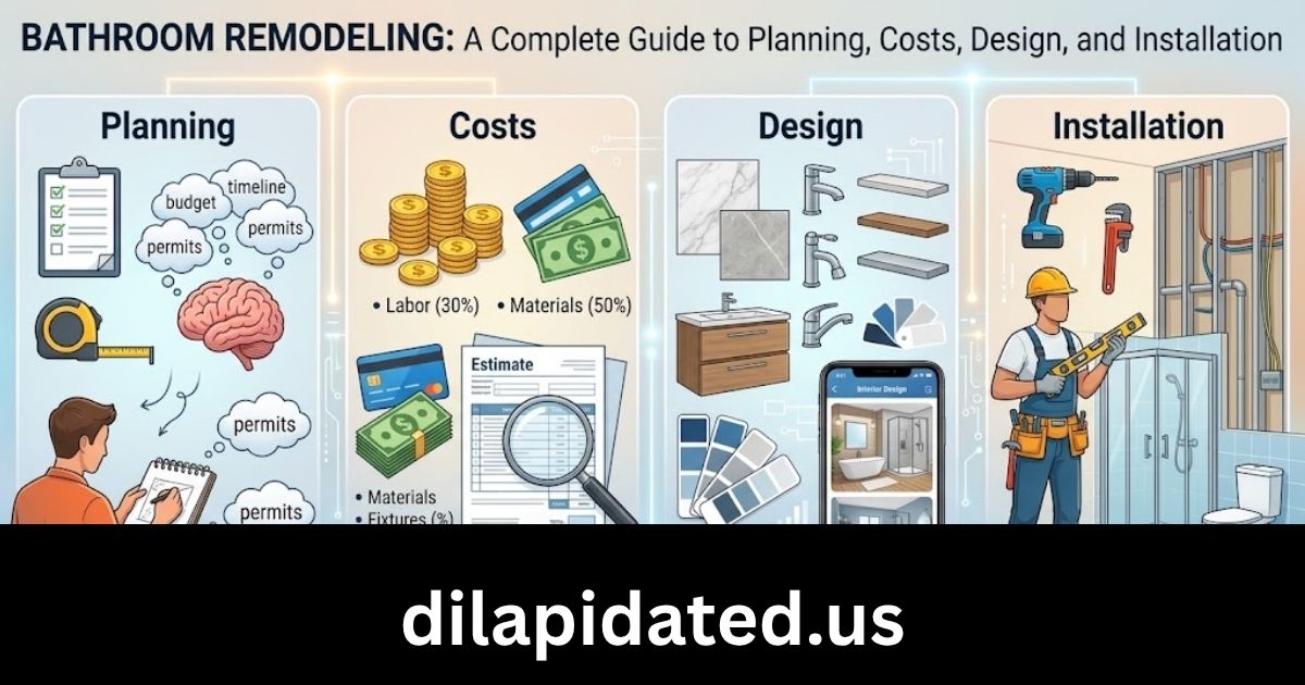 Bathroom Remodeling: A Complete Guide to Planning, Costs, Design, and Installation