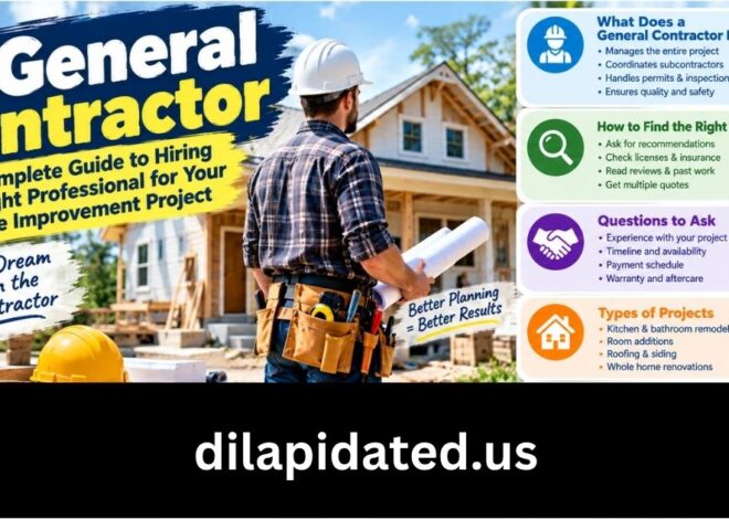 General Contractor: A Complete Guide to Hiring the Right Professional for Your Home Improvement Project
