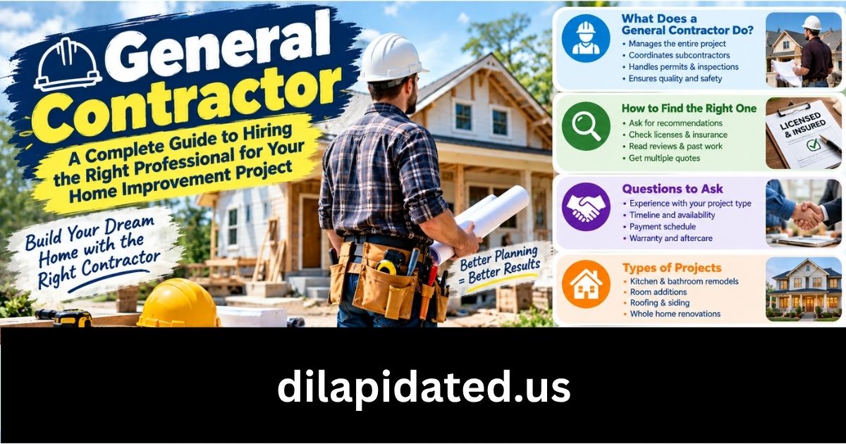 General Contractor: A Complete Guide to Hiring the Right Professional for Your Home Improvement Project
