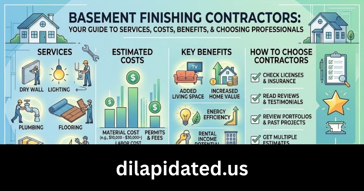 Basement Finishing Contractors: Services, Costs, Benefits, and How to Choose the Right Professionals