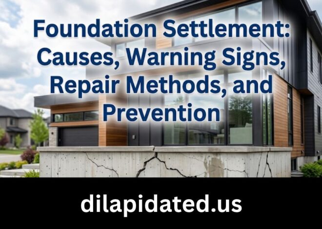 Foundation Settlement: Causes, Warning Signs, Repair Methods, and Prevention
