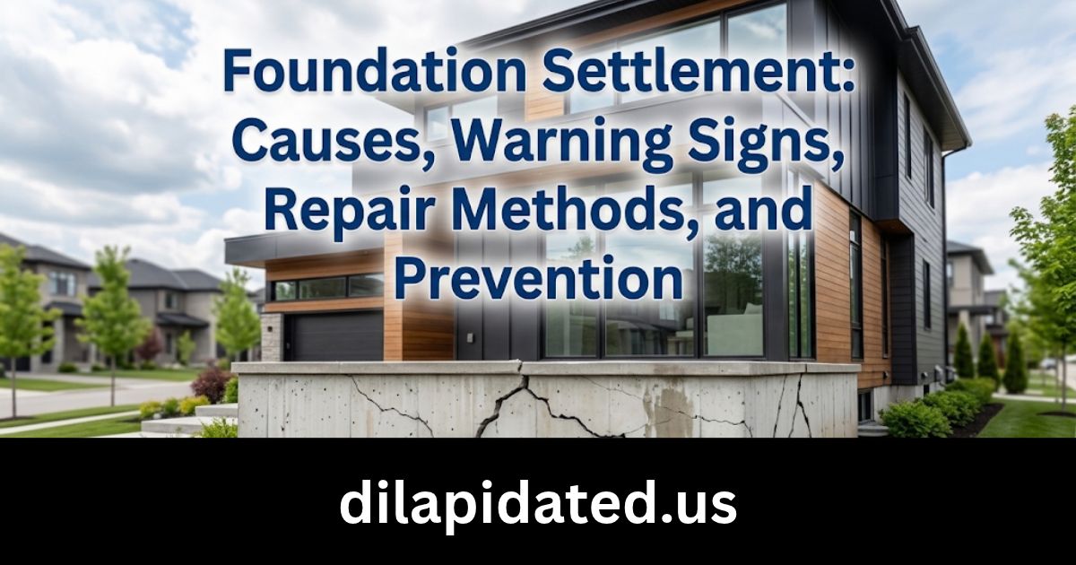 Foundation Settlement: Causes, Warning Signs, Repair Methods, and Prevention