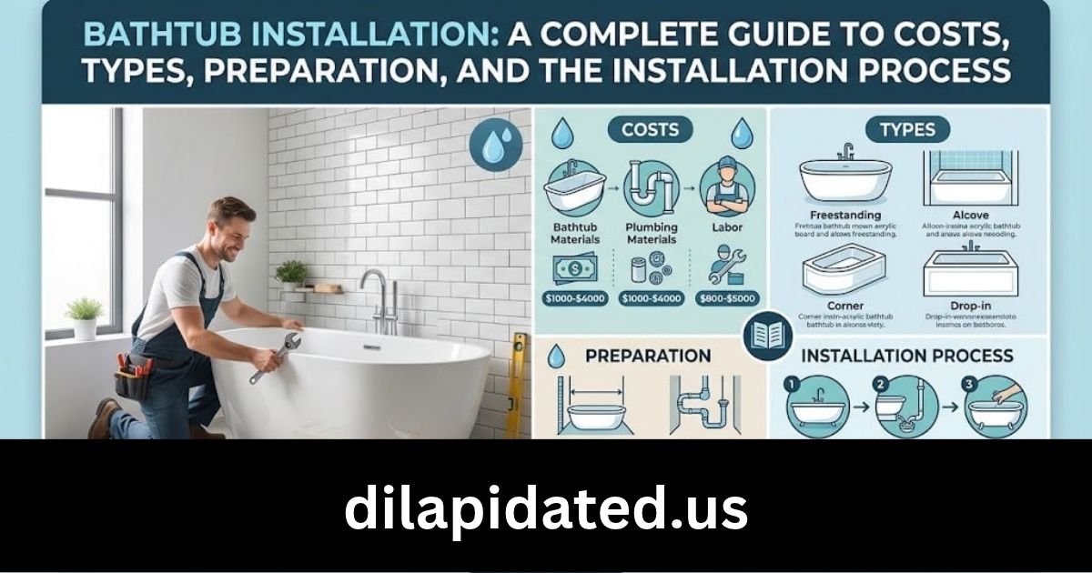 Bathtub Installation: A Complete Guide to Costs, Types, Preparation, and the Installation Process