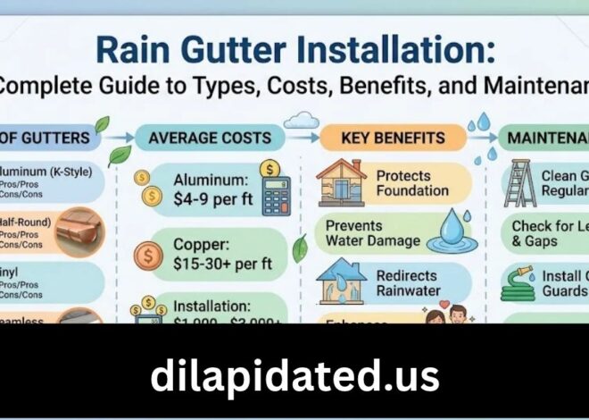 Rain Gutter Installation: A Complete Guide to Types, Costs, Benefits, and Maintenance