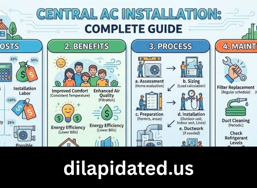 Central AC Installation: A Complete Guide to Costs, Benefits, Process, and Maintenance