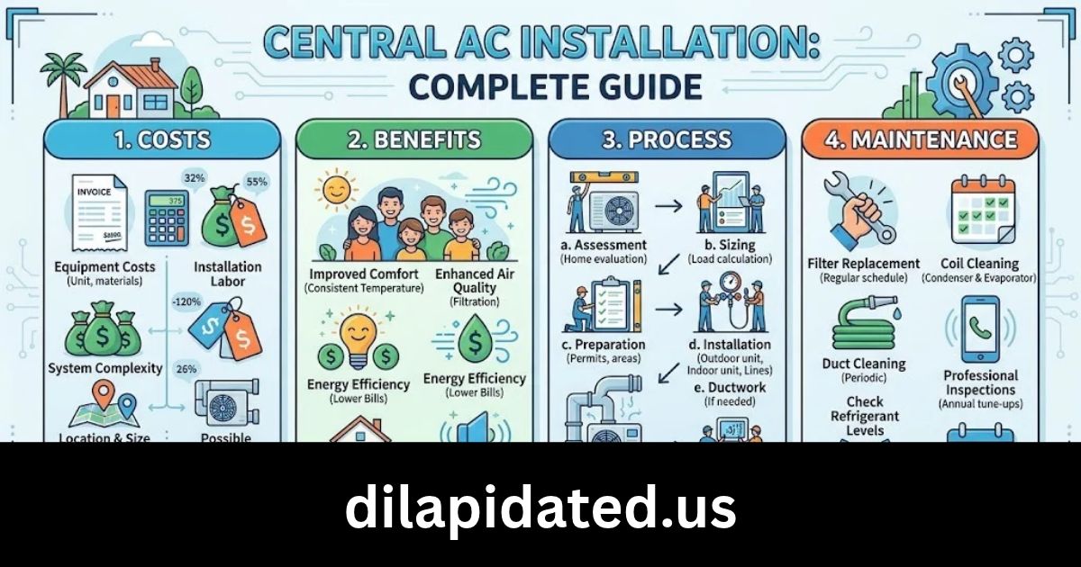 Central AC Installation: A Complete Guide to Costs, Benefits, Process, and Maintenance