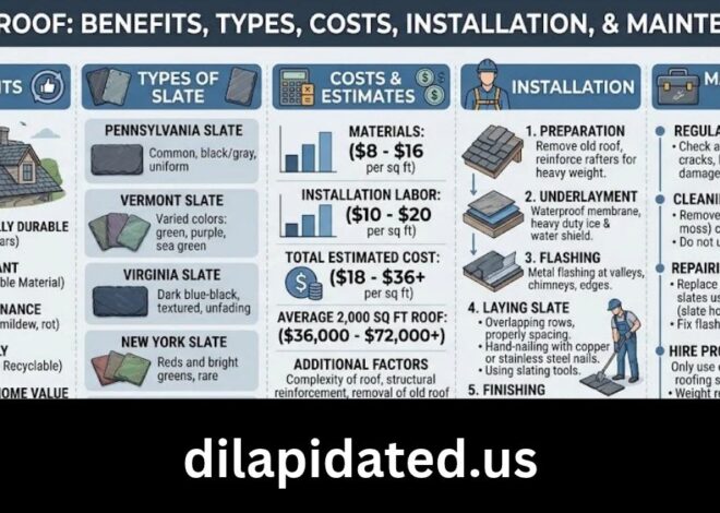 Slate Roof: Benefits, Types, Costs, Installation, and Maintenance