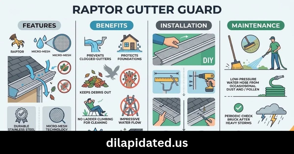 Raptor Gutter Guard: Features, Benefits, Installation, and Maintenance Guide